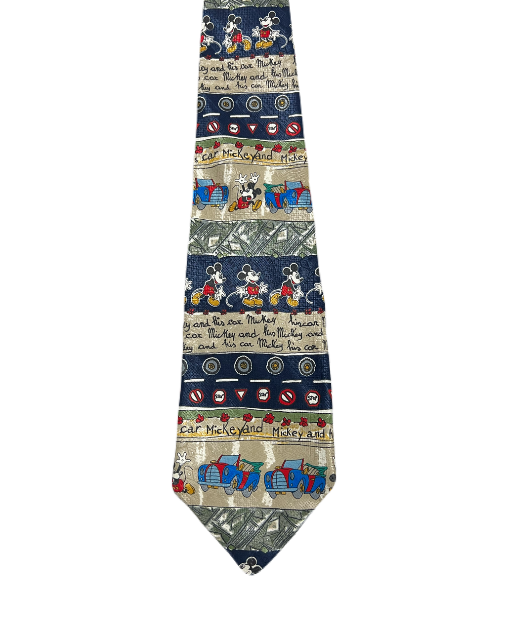 Vintage Mickey Mouse & Car Tie