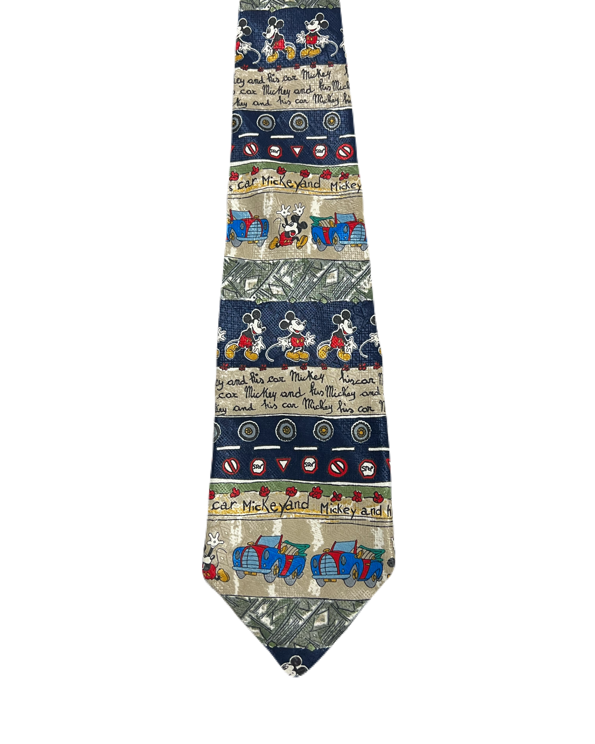 Vintage Mickey Mouse & Car Tie