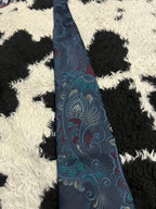 Don Loper Blue Paisley Embroidered Tie