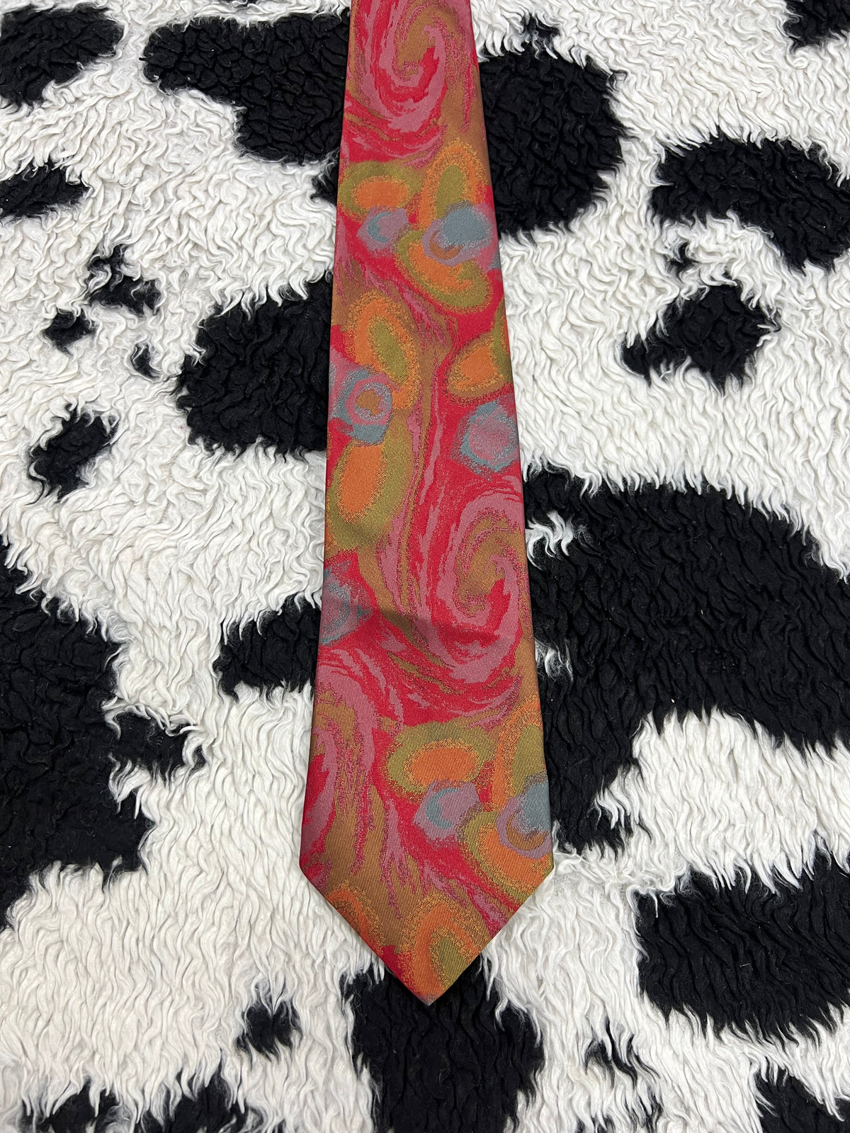 Montagu Fully Embroidered Swirl Tie