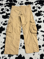 Tan Detailed Cargo Pants (Waist 36)