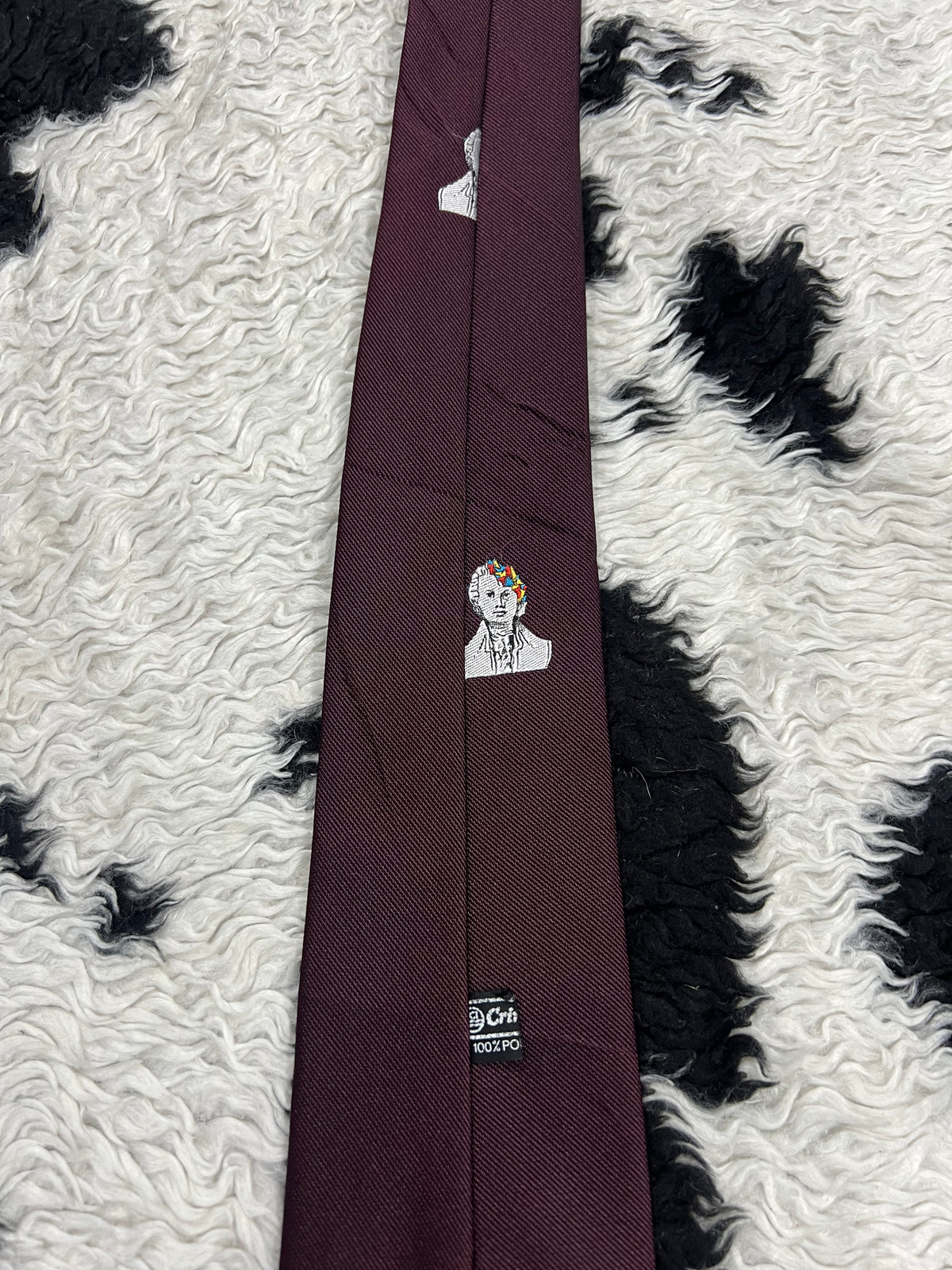 Mozart Embroidered Narrow Tie