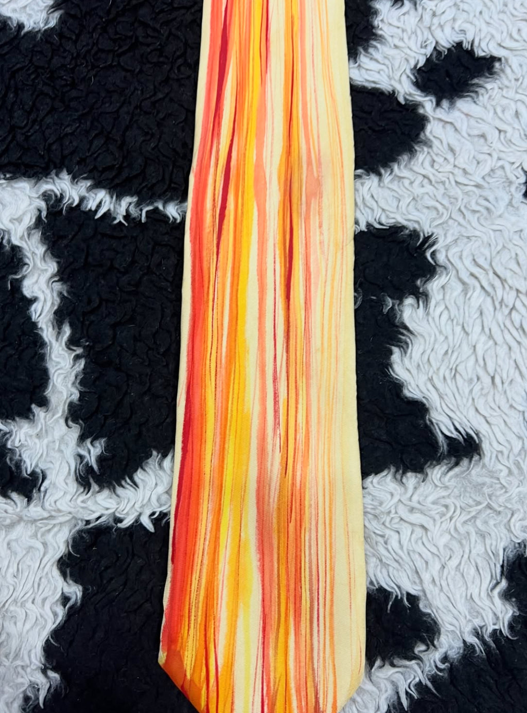 Orange Striped Tie