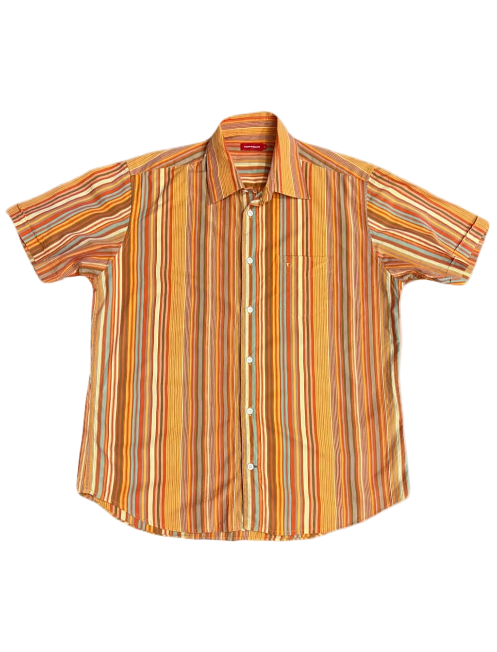 Tom Tailor Orange Striped Buttonup