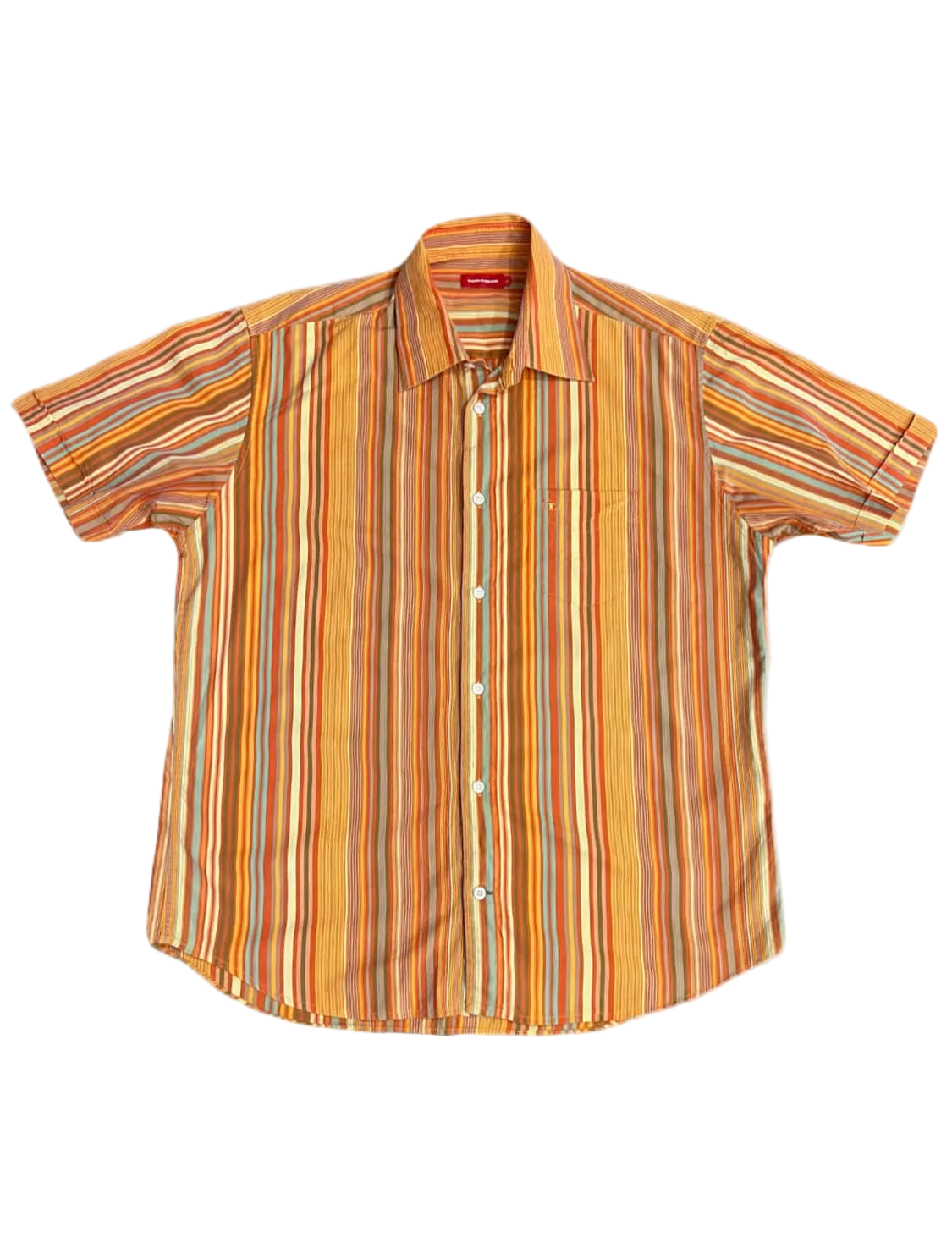 Tom Tailor Orange Striped Buttonup