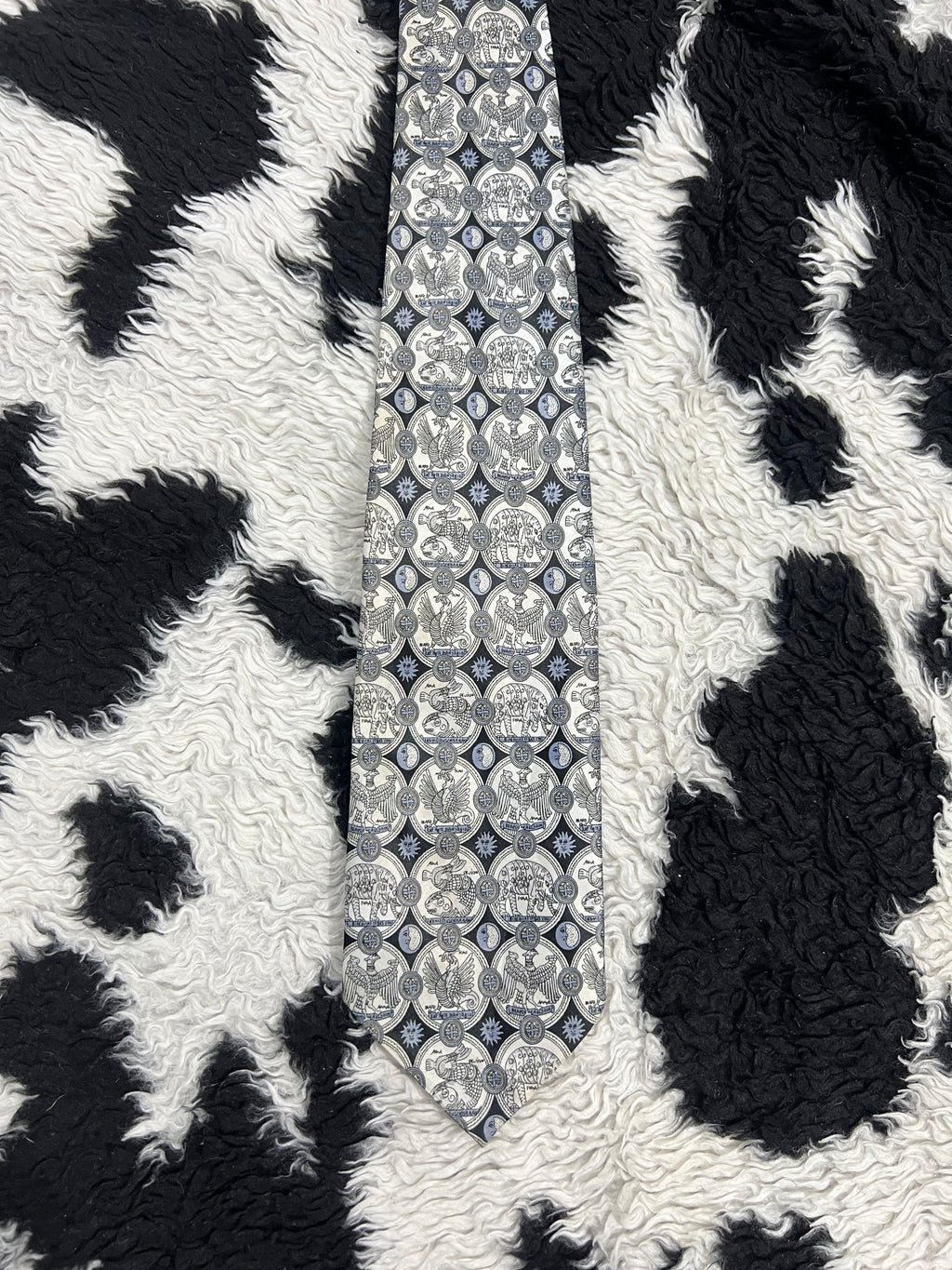 Coins Graphic Tie
