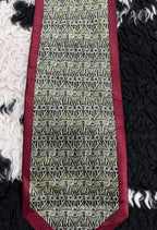 Gold City Maroon Bordered Tie