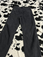 Favela Black Studded Denims (Waist 34)