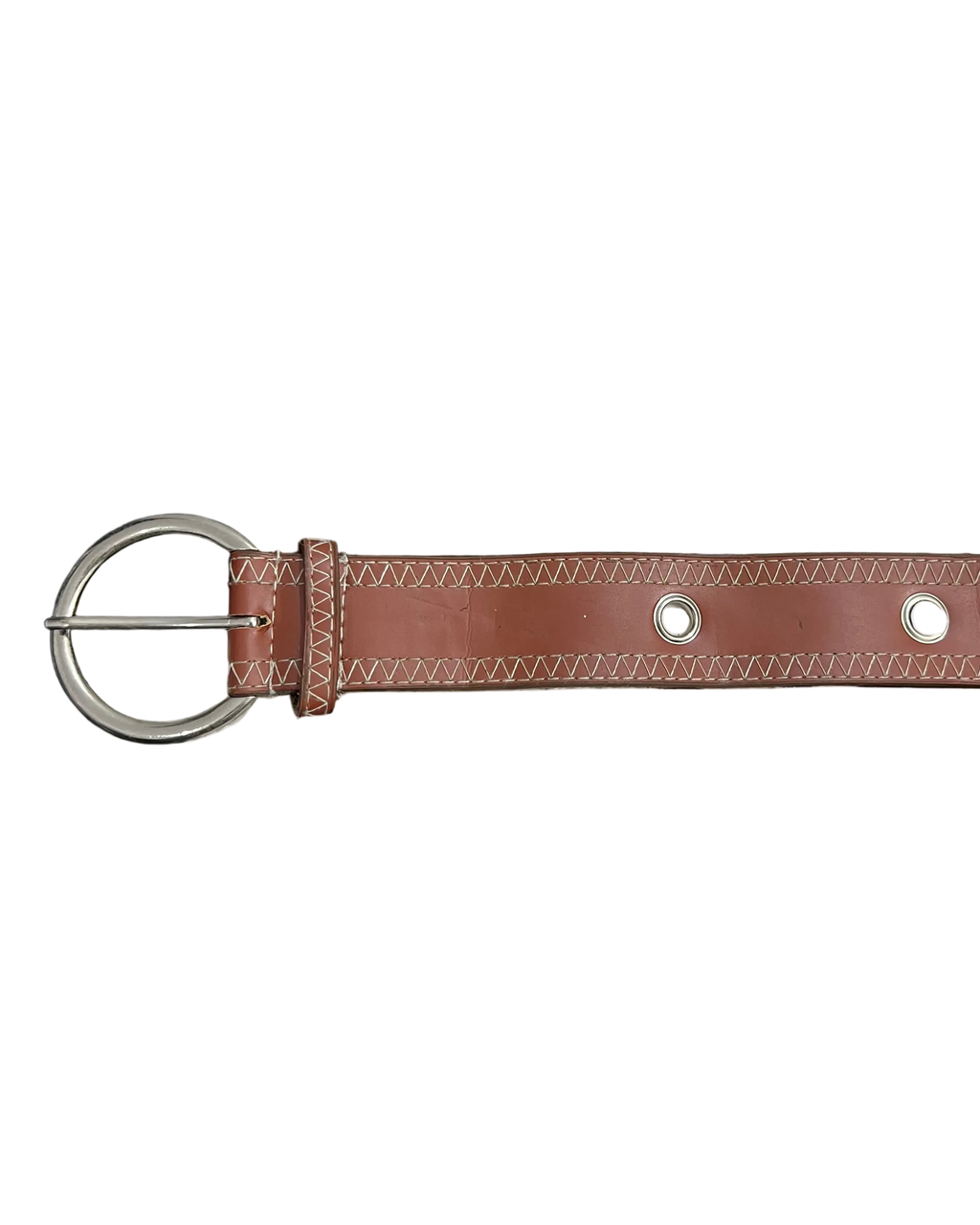 Wide Single Hole Brown Belt