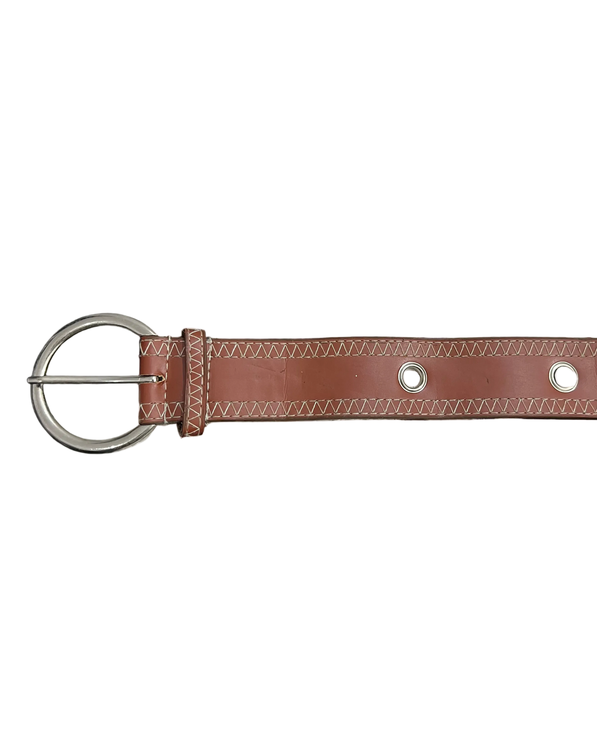 Wide Single Hole Brown Belt