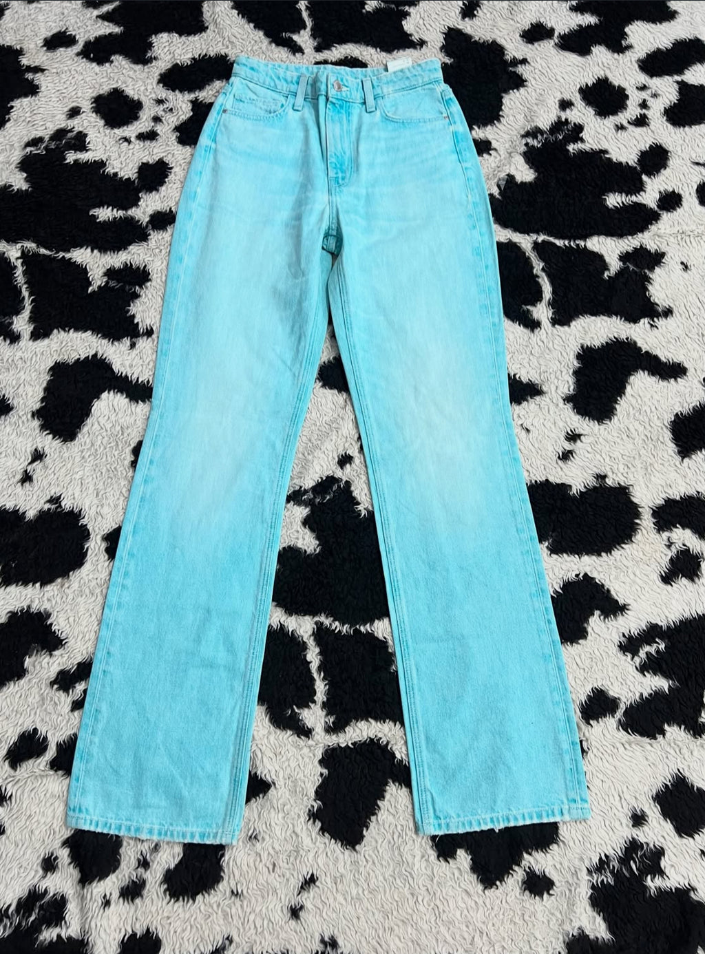Mermaid Blue Plain Pants (Waist 26)