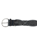 Black Braided Wide Belt