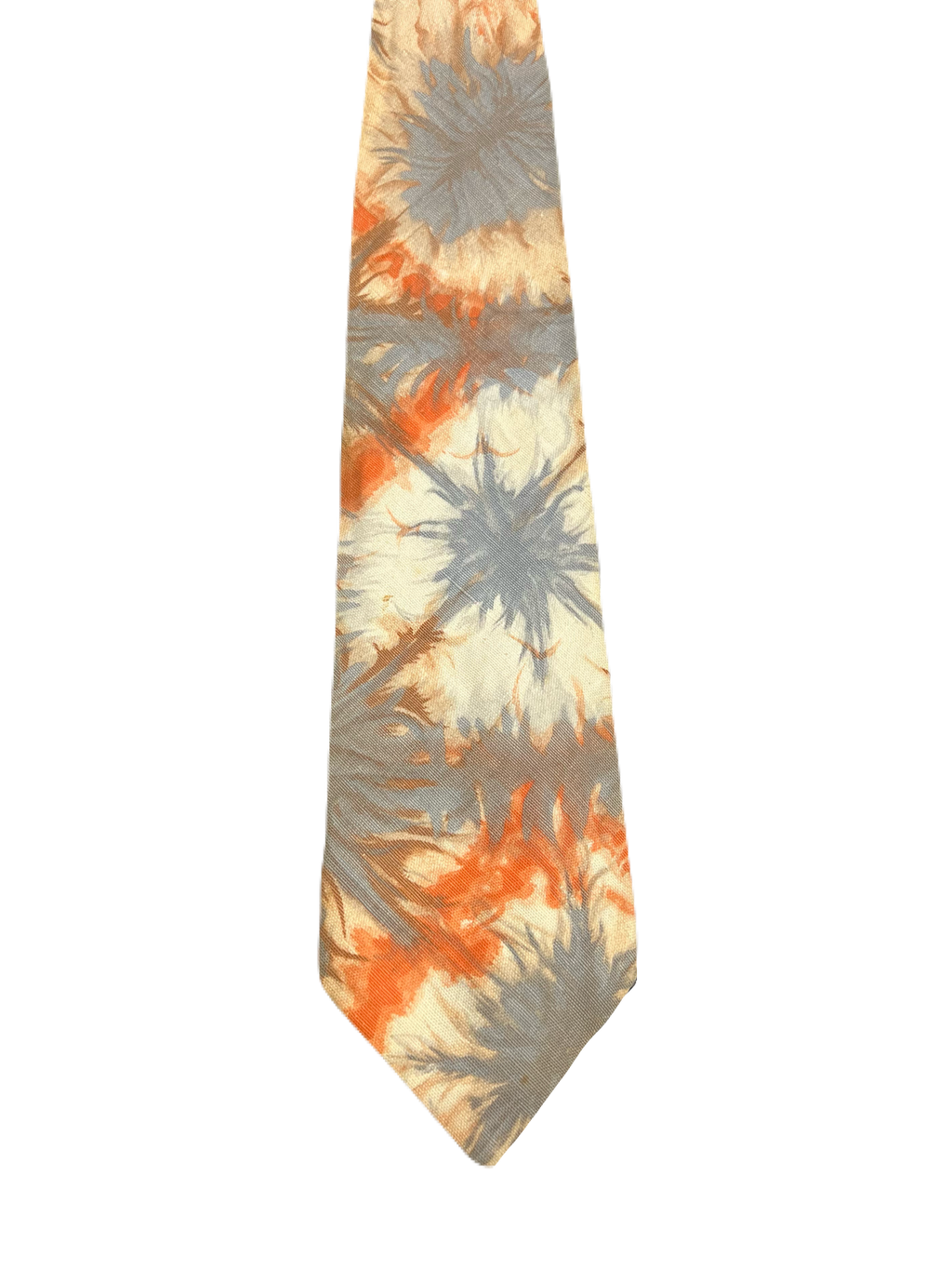 Orange Floral Tie