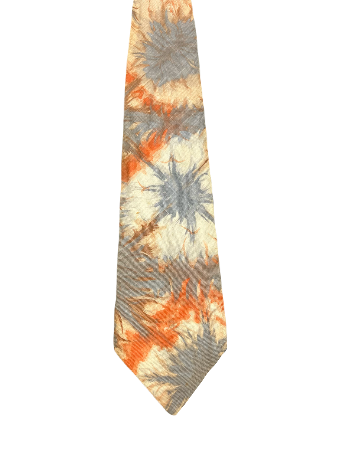 Orange Floral Tie
