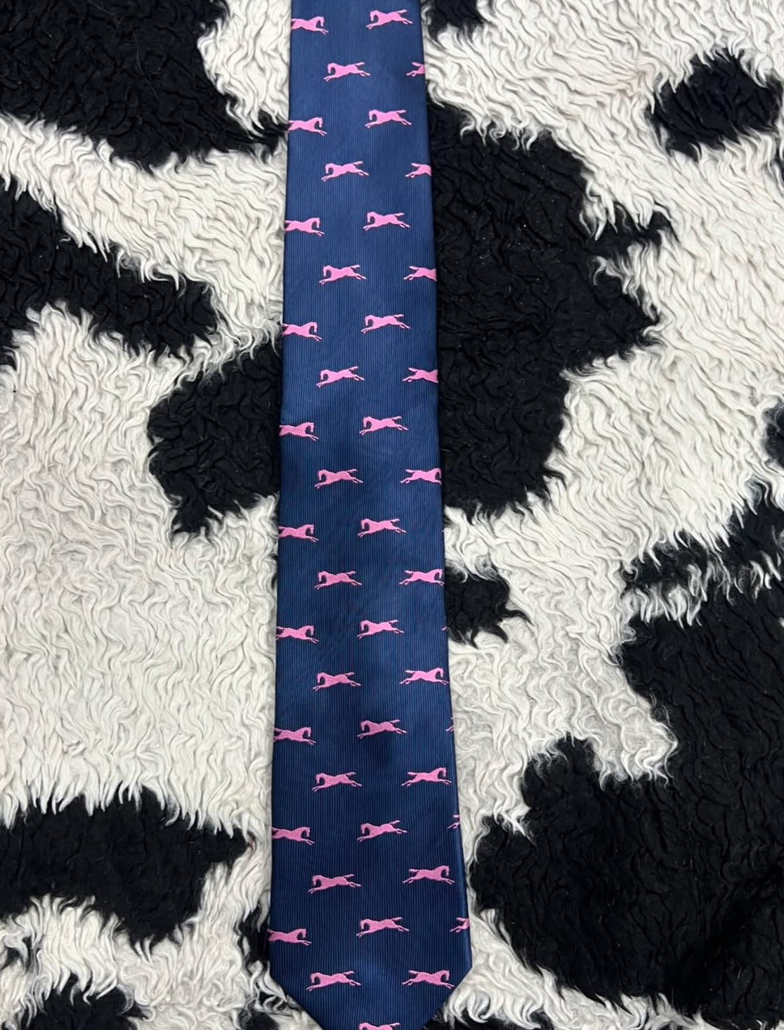Pink Horses Tie