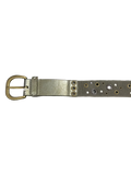 Green Studded Canvas Belt