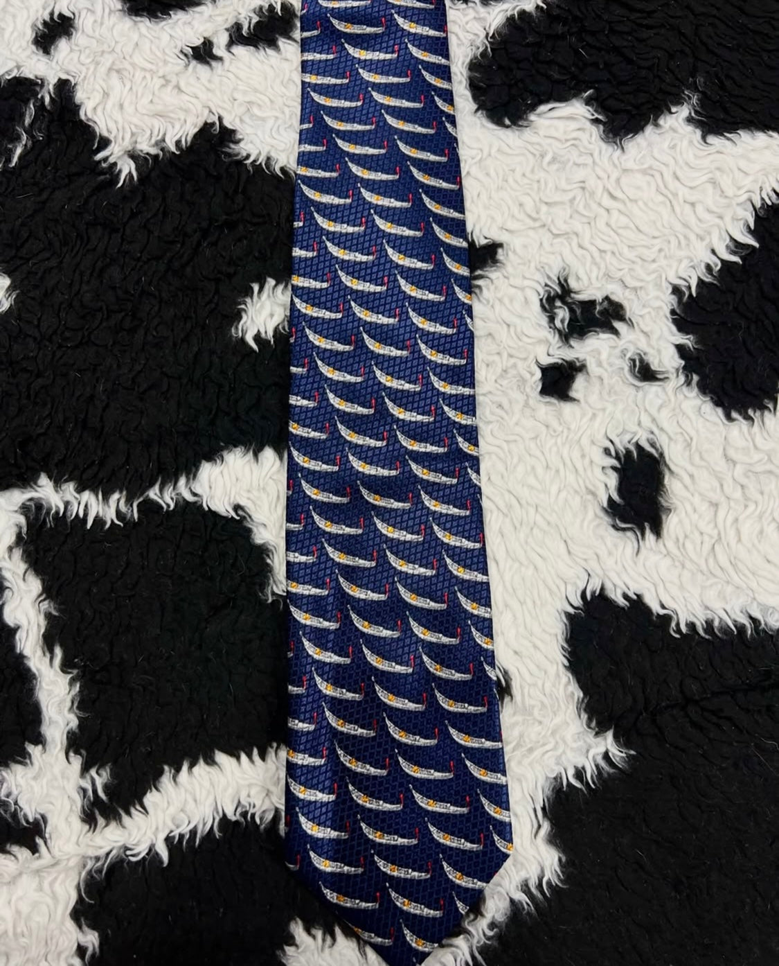 Blue Boats Tie