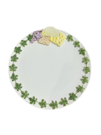 Vintage Cheese & Grapes Ceramic Plate