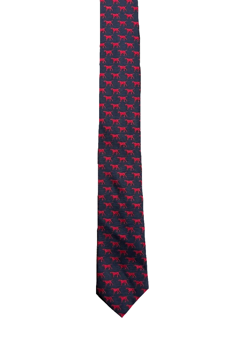 Narrow Red Dogs Tie