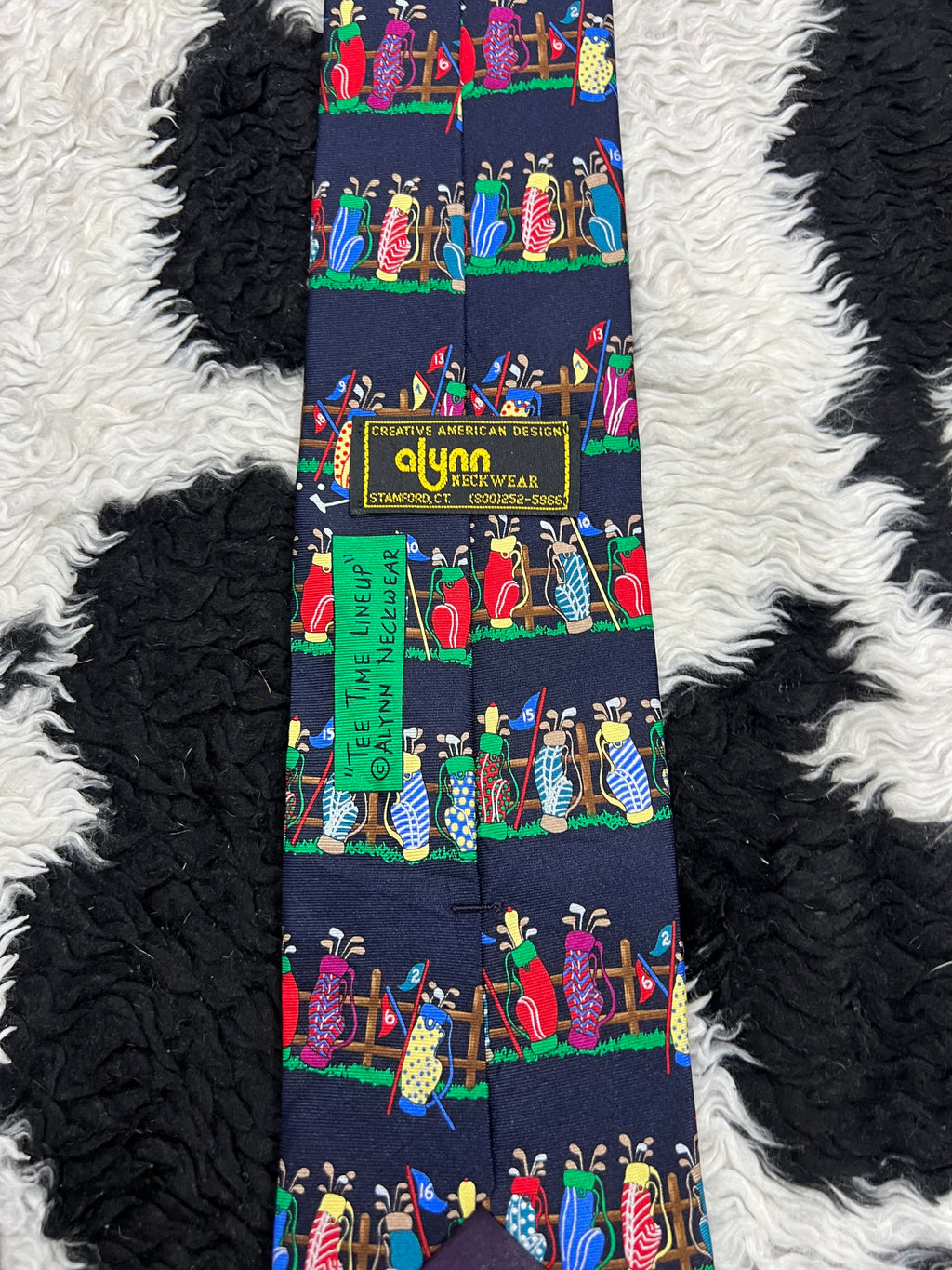 "Tee Time Line-up" Golf Tie