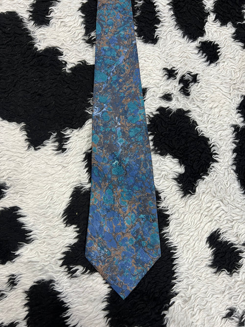 5th Avenue Blue Abstract Tie