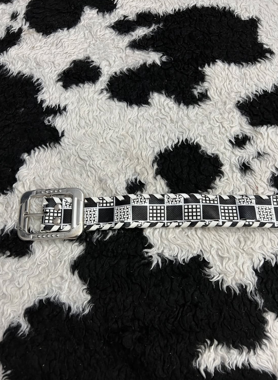 Black & White Boxy Belt