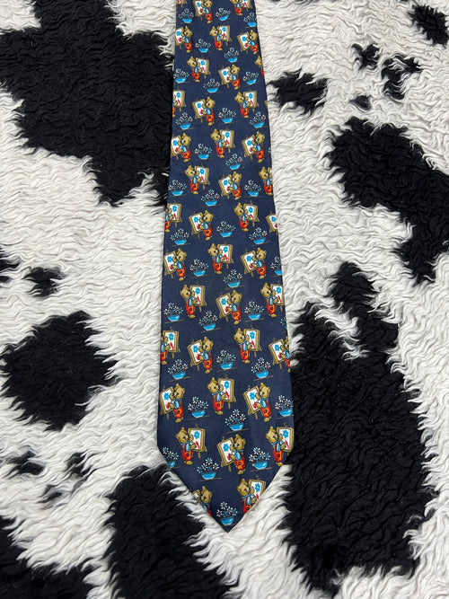 Artist Teddy Painting Tie
