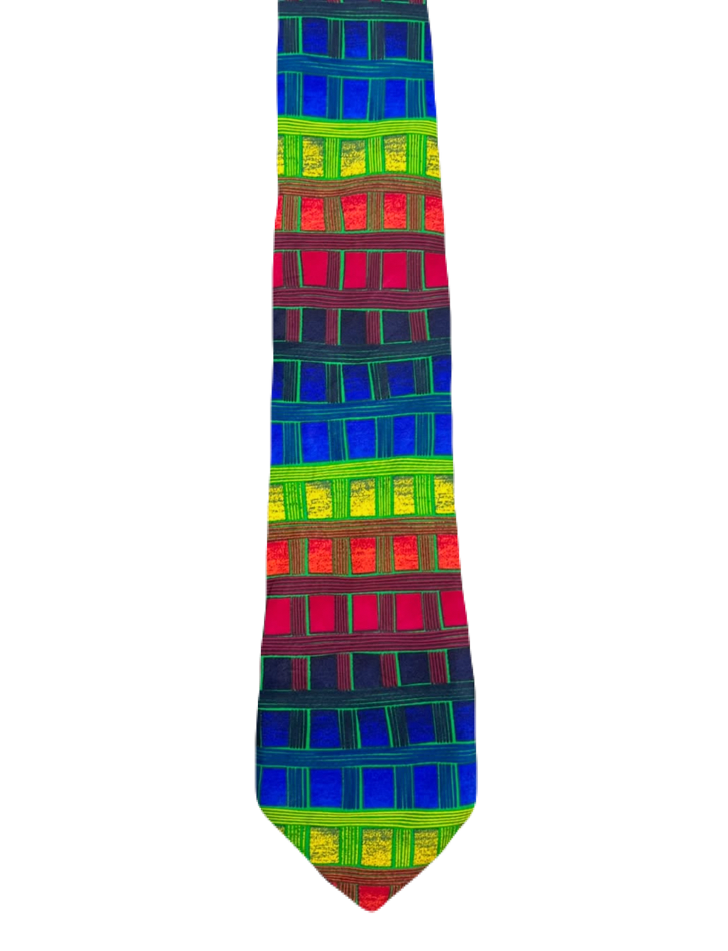 Vibrant Geometric Tie