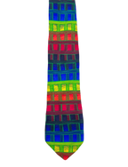 Vibrant Geometric Tie
