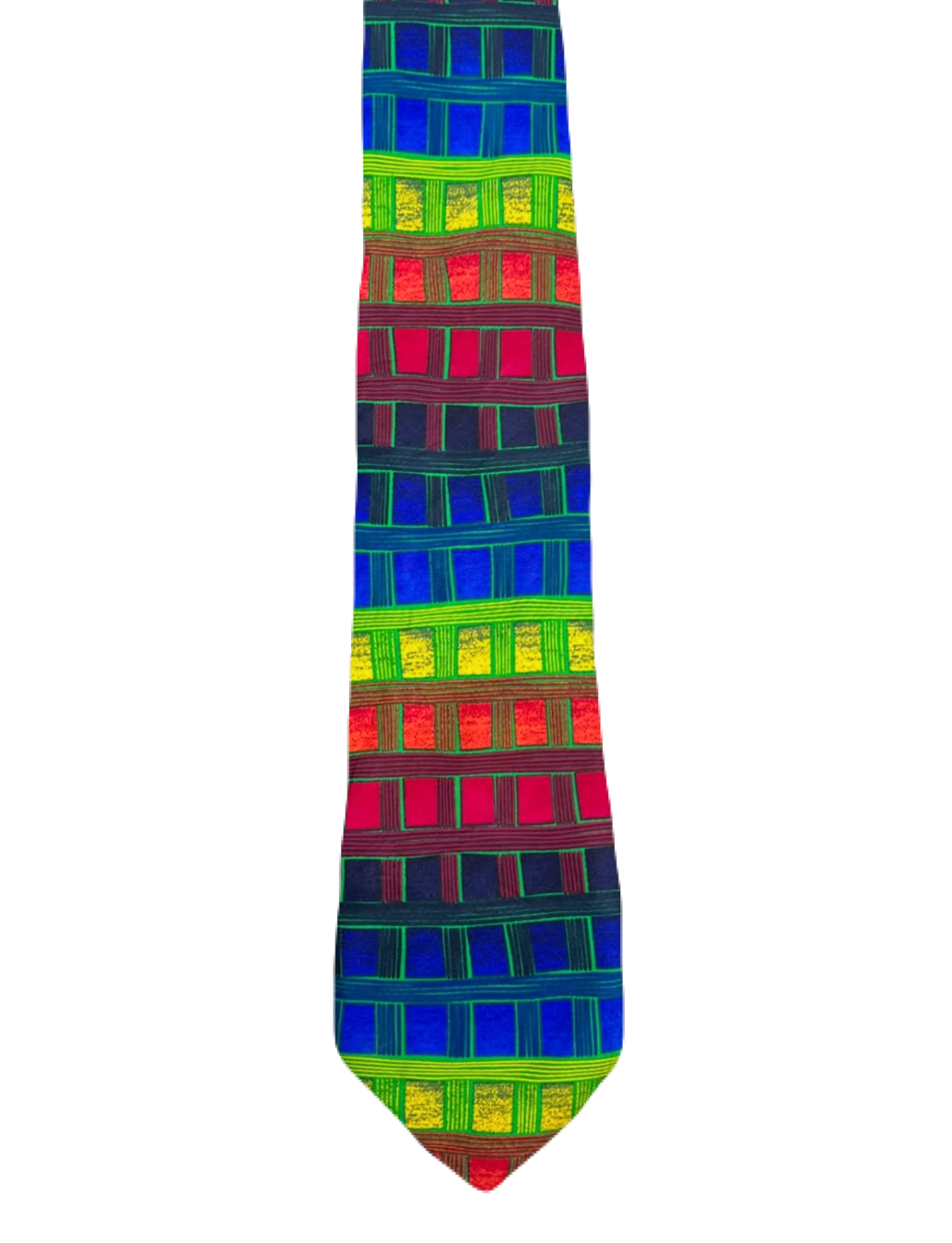 Vibrant Geometric Tie