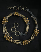 Brown Beaded Waist Chain