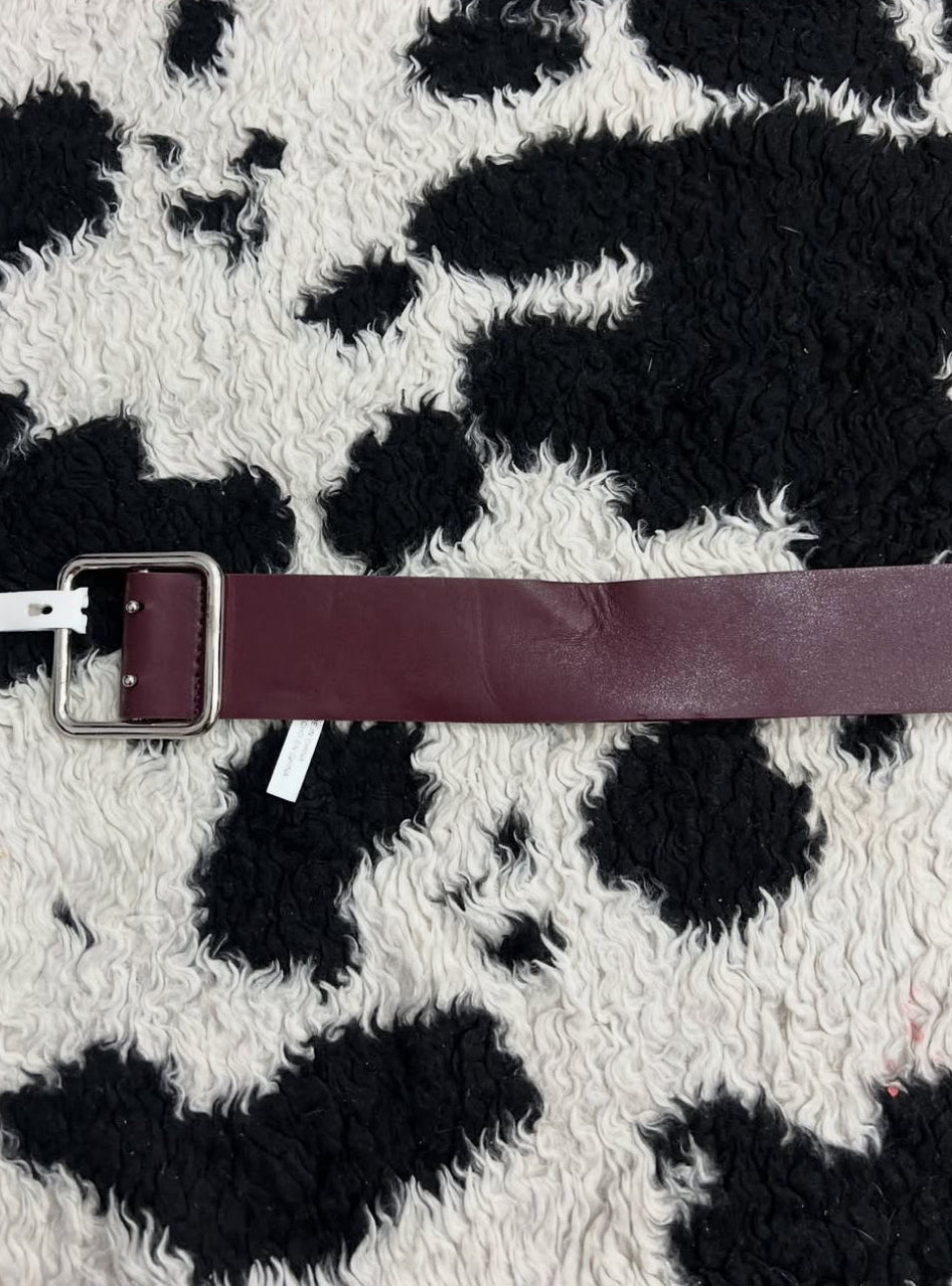 Plum Wide Belt