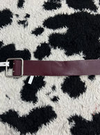 Plum Wide Belt