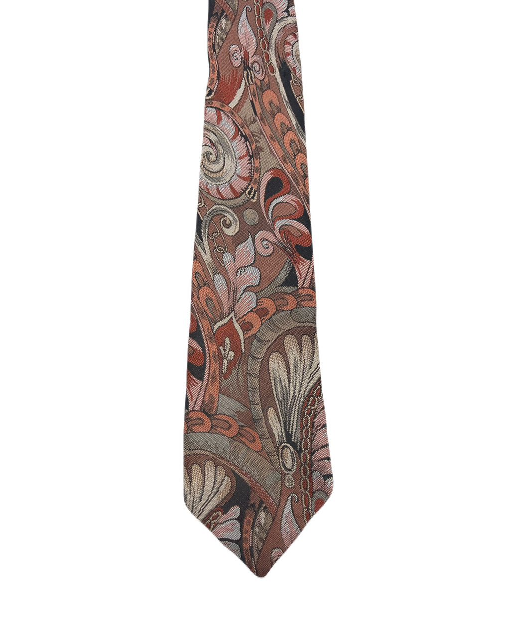 Littlewoods Brown Fully Embroidered Tie