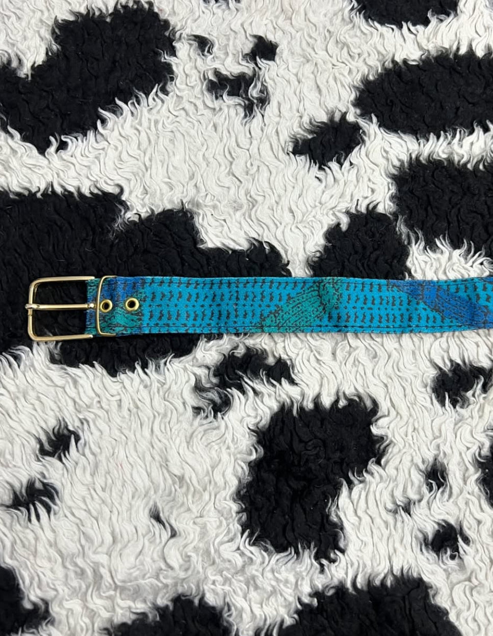 Printed Blue Belt