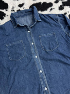 Dark Blue Denim Buttonup