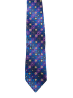 Montago Purple & Blue Floral Embroidered Tie