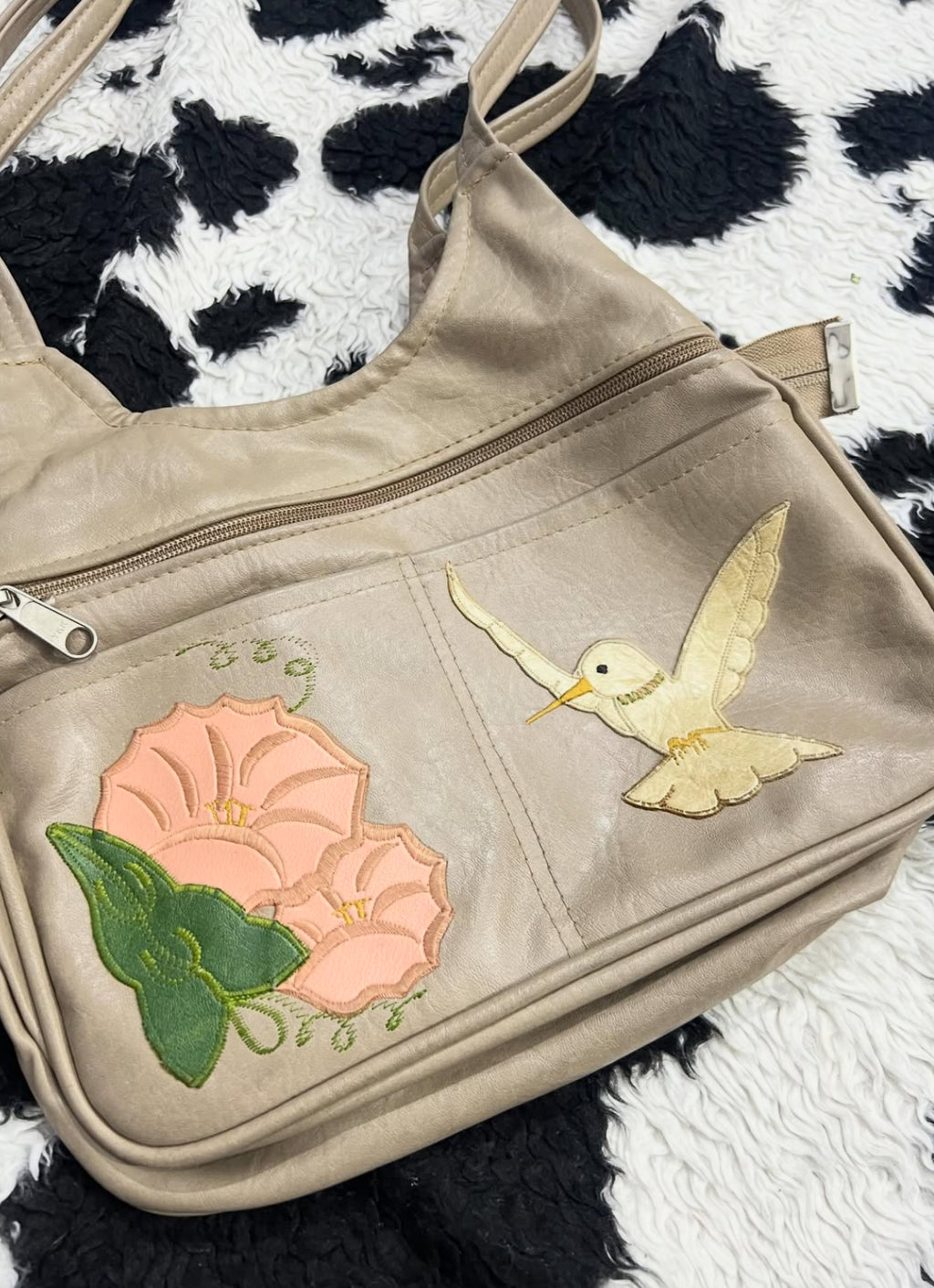 Hummingbird & Flower Bag