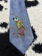 Vogue Mouse Embroidered Tie