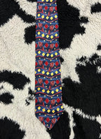 CANDA Blue & Red Floral Tie