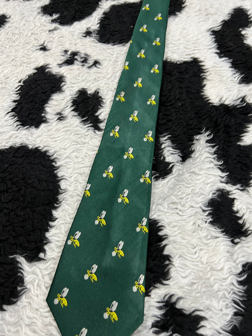 Embroidered Bees Tie