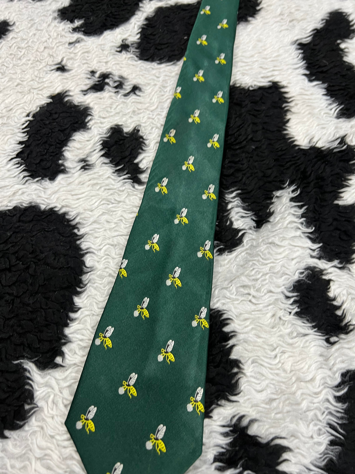 Embroidered Bees Tie