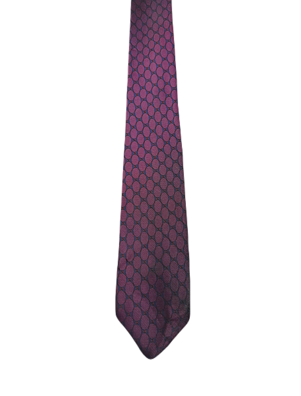 Double-Shaded Embroidered Purple Narrow Tie