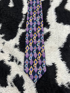 Roberto Purple Floral Tie