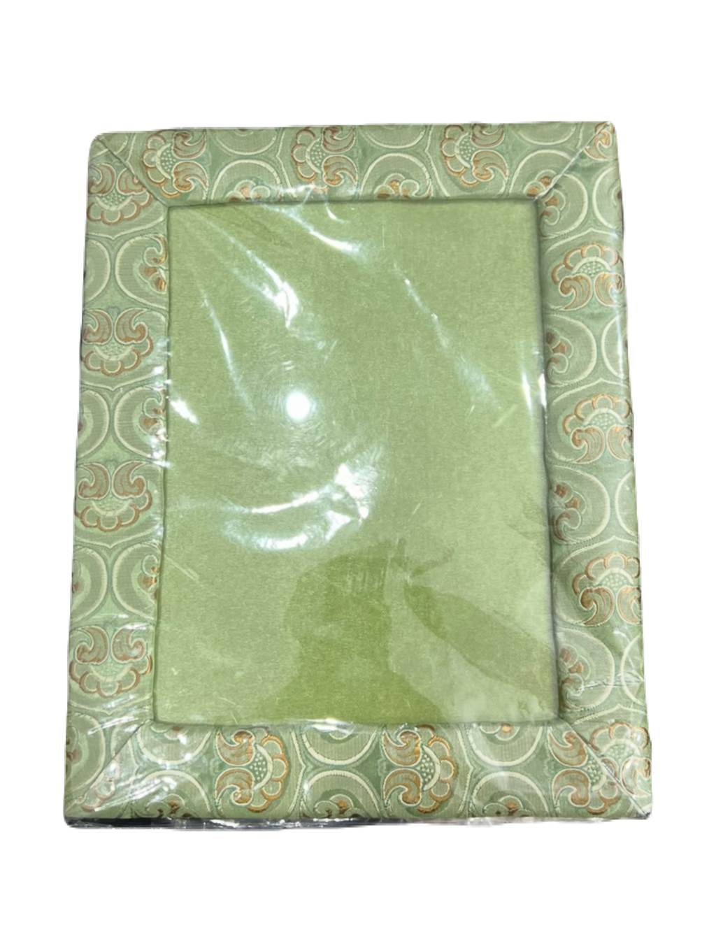 Green Floral Fabric Photo Frame (New)