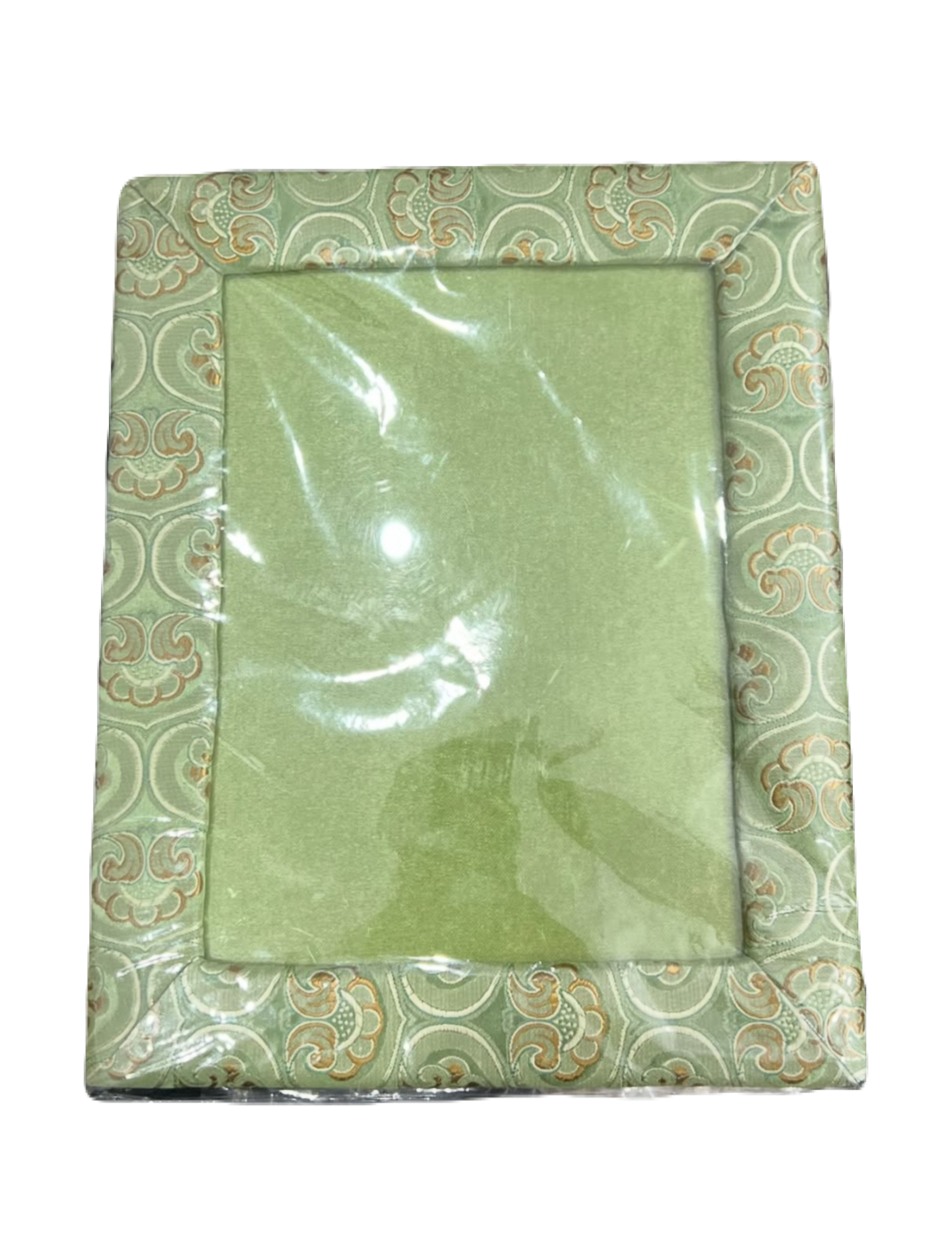Green Floral Fabric Photo Frame (New)