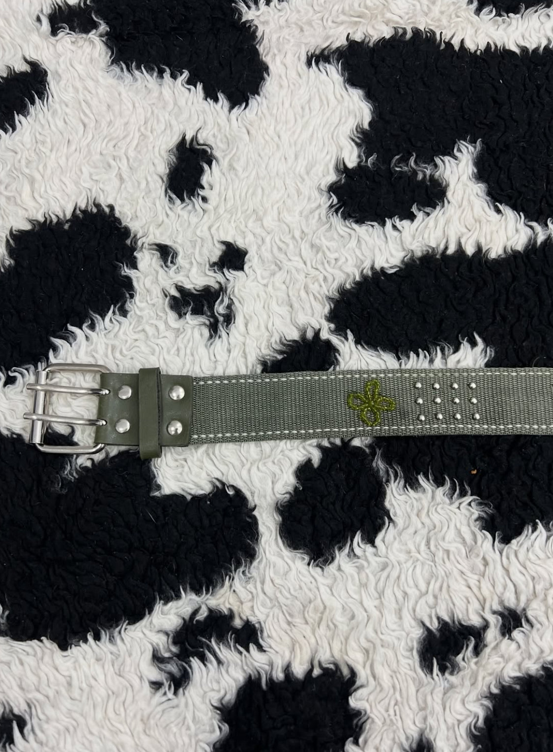 Green Floral Belt
