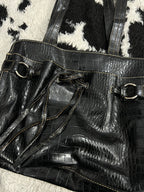 Crazy Horse Black Handbag