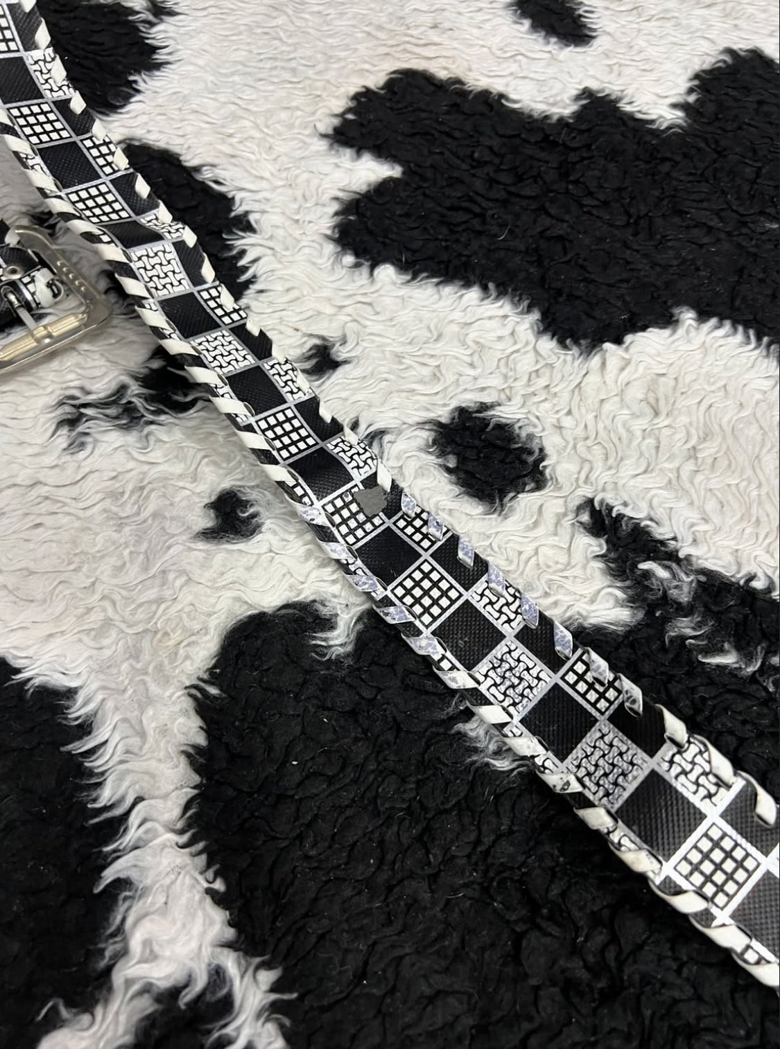Black & White Boxy Belt