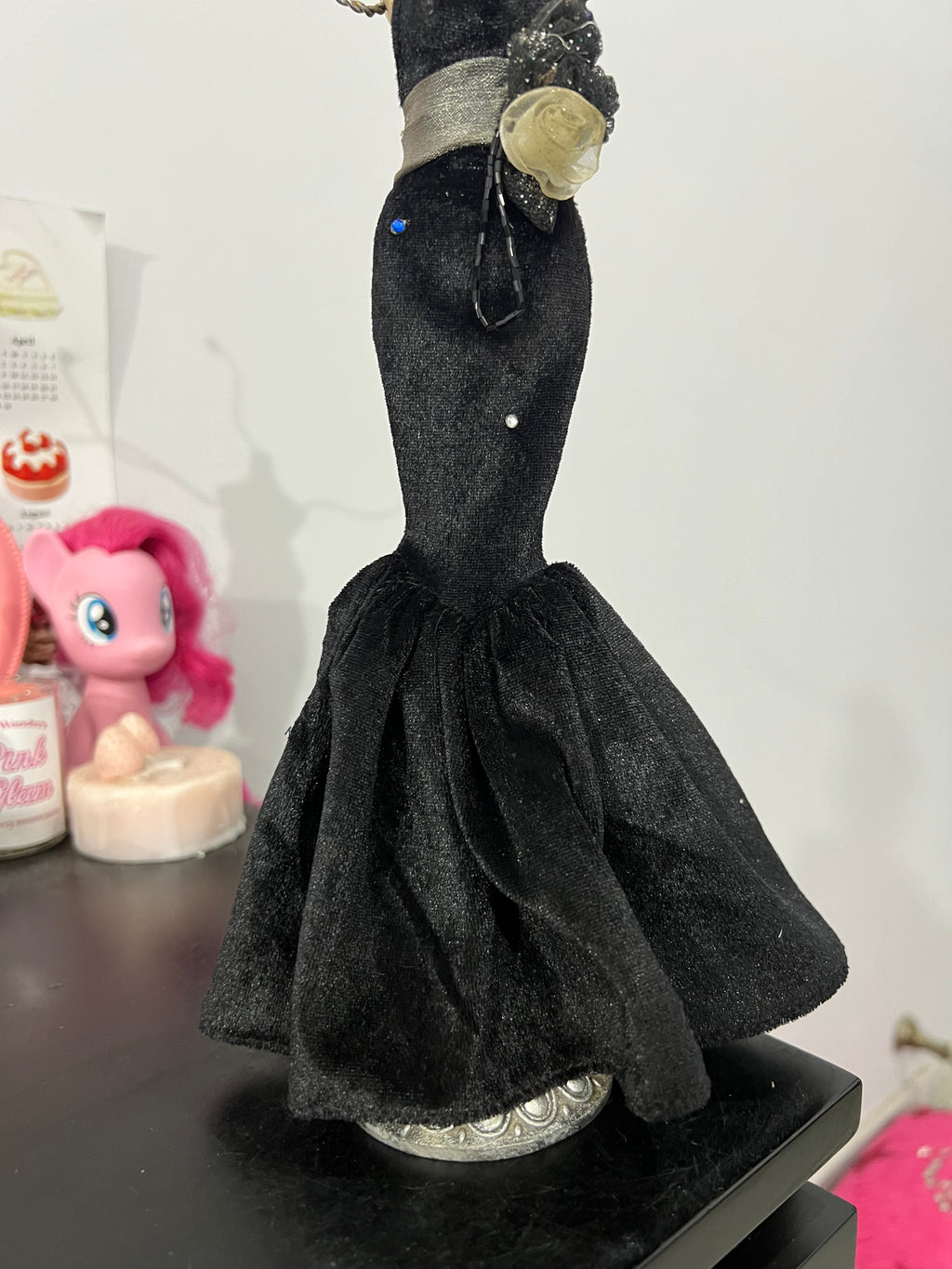 Black Dress Jewelry Mannequin